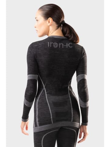 Iron-ic Funktionsshirt "IRN 1.0" in Schwarz/ Grau