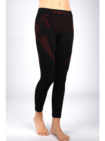 Iron-ic Functionele legging "IRN 5.0 RED RACE" zwart
