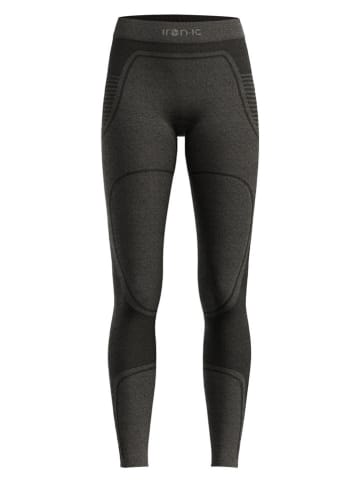 Iron-ic Legginsy funkcyjne "IRN 1.0" w kolorze czarno-szarym