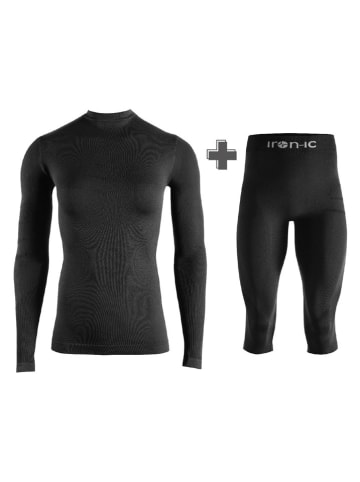 Iron-ic 2tlg. Outfit "IRN 2.3" in Schwarz