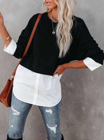 LA Angels Bluza w kolorze czarno-białym