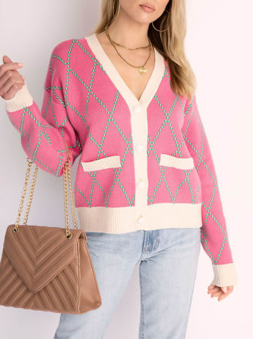 LA Angels Cardigan in Rosa/ Creme