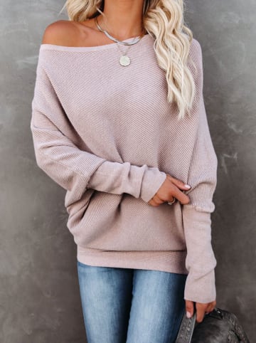 LA Angels Sweter w kolorze jasnoróżowym