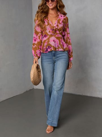 LA Angels Bluse in Hellbraun