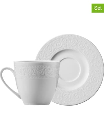 Hermia Filiżanki (6 szt.) w kolorze białym do espresso - 50 ml