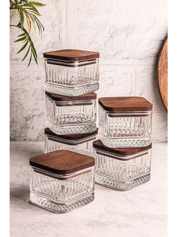 Hermia 12-częściowy zestaw w kolorze brązowym - 230 ml