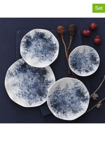 Hermia 24-delig combiservies blauw