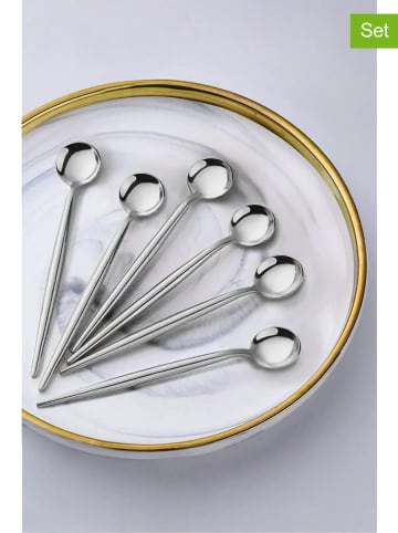 Hermia 6er-Set: Edelstahl-Kaffeelöffel - (L)12,5 cm
