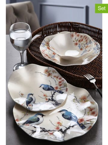 Hermia 24-częściowy zestaw w kolorze biało-niebiesko-jasnoróżowym