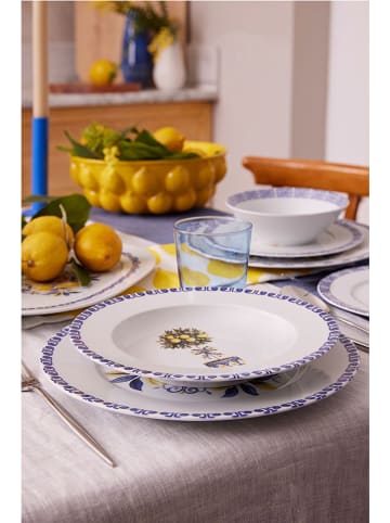 Hermia 26tlg. Kombiservice in Weiß/ Blau/ Gelb