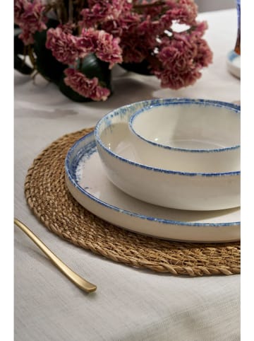 Hermia 24-częściowy zestaw w kolorze biało-niebieskim