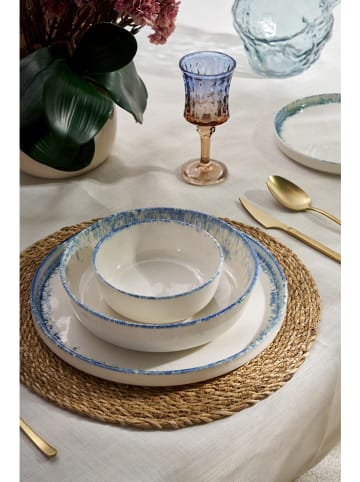 Hermia 24-delig combiservies wit/blauw