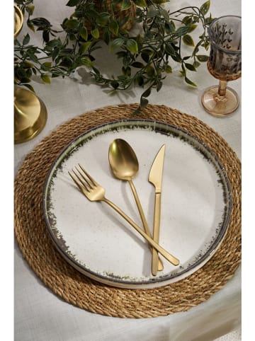 Hermia 24-delig combiservies wit/bruin