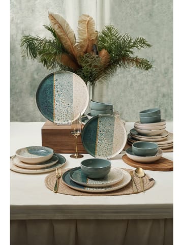 Hermia 24-delig combiservies groen/crème