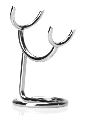 Mondial Scheerkwastehouder zilverkleurig