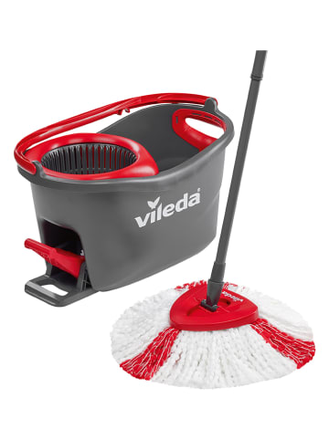 Vileda Bodenwischer-Komplettset "Turbo" in Schwarz/ Rot