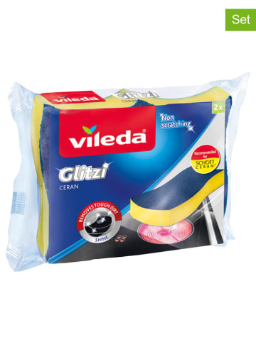 Vileda 2er-Set: Küchenschwämme in Gelb - 2x 2 Stück