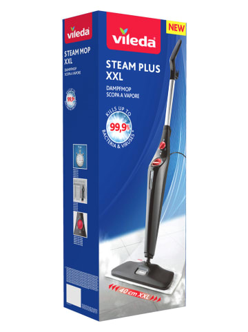 Vileda Dampfreiniger "Steam Plus XXL" in Schwarz