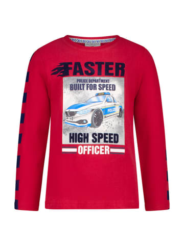 Salt and Pepper Longsleeve "Police" in Rot