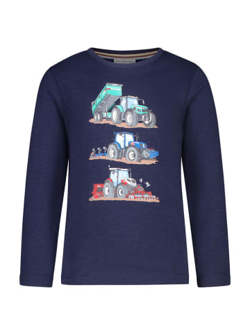 Salt and Pepper Longsleeve "Tractors" in Dunkelblau