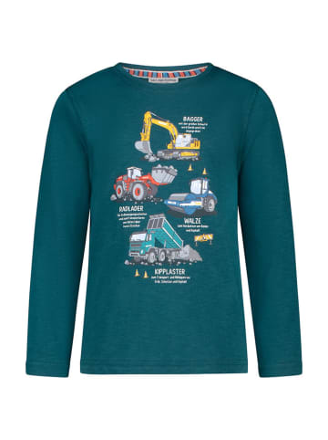 Salt and Pepper Longsleeve "Excavators" in Grün