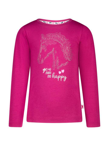 Salt and Pepper Longsleeve "Glitter horse" in Pink