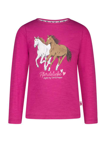 Salt and Pepper Longsleeve "Horses" in Pink