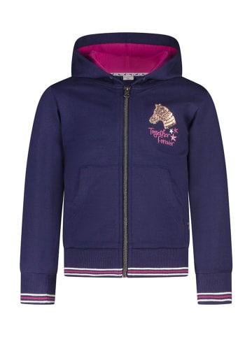 Salt and Pepper Sweatvest "Horse" donkerblauw