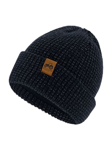 Salt and Pepper Beanie in Dunkelblau