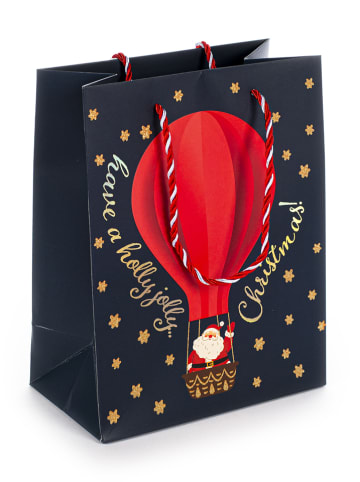 Tri-Coastal Design Geschenktas donkerblauw/rood - (B)17,8 x (H)25 cm