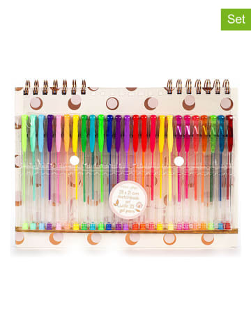 Tri-Coastal Design 2tlg. Set: Notizbuch und Gelstifte in Beige