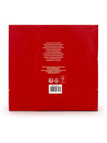 Tri-Coastal Design 24-delige set: adventskalenderboxen rood/groen/lichtbruin