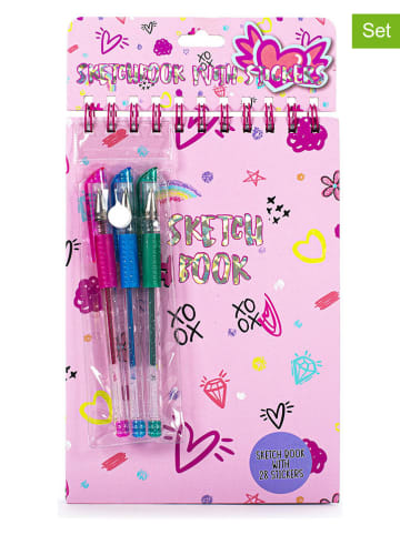 Tri-Coastal Design 5-delige notitieset lichtroze - (L)21,6 x (B)15,2 cm