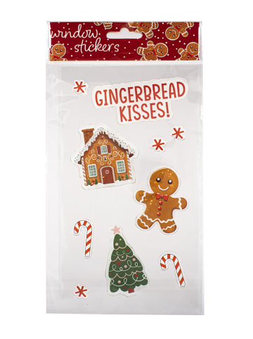 Tri-Coastal Design Fensteraufkleber "Ginger" in Hellbraun/ Rot/ Grün - 10 Stück