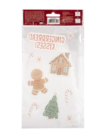 Tri-Coastal Design Fensteraufkleber "Ginger" in Hellbraun/ Rot/ Grün - 10 Stück