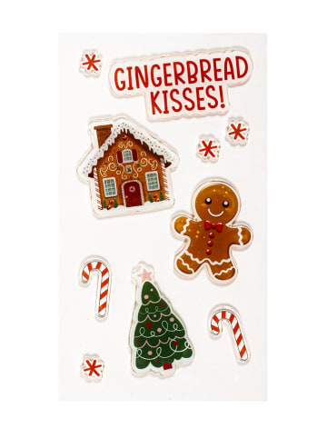 Tri-Coastal Design Naklejki (10 szt.) "Ginger" w kolorze jasnobrązowo-czerwono-zielonym na okna