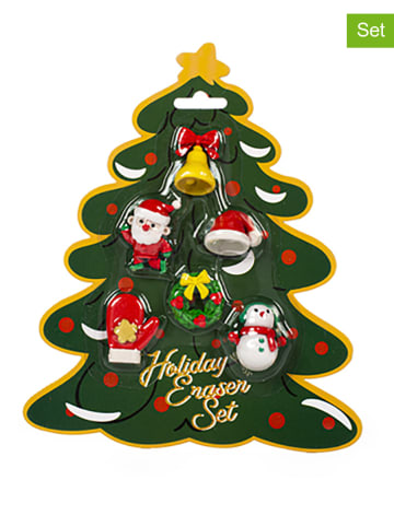 Tri-Coastal Design 6er-Set: Radiergummis in Rot/ Gelb/ Weiß