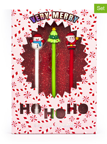 Tri-Coastal Design 3-delige set: balpennen wit/groen/rood - (H)24 cm