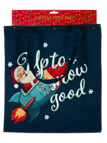 Tri-Coastal Design Einkaufstasche in Dunkelblau/ Rot - (L)40 x (B)38 cm