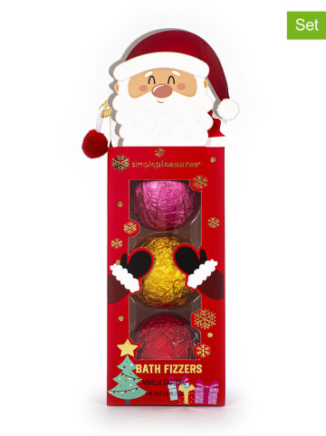 Tri-Coastal Design 3er-Set: Badekugeln in Rosa/ Rot/ Gelb - 3x 50 g