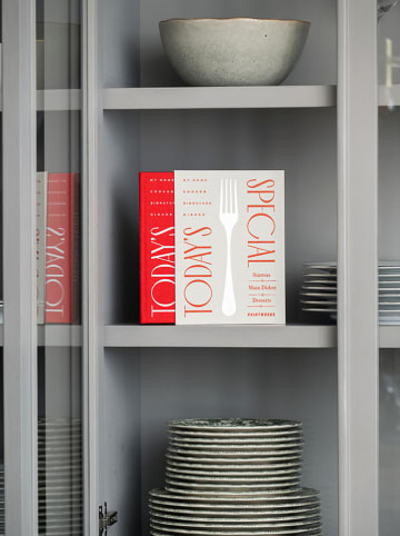 Printworks Przepiśnik "Today's Special" w kolorze kremowo-czerwonym - 17,4 x 24,3 x 2,5 cm