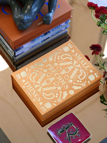 Printworks Aufbewahrungsbox ''Precious Things'' in Orange - (B)26 x (H)8 x (T)19 cm