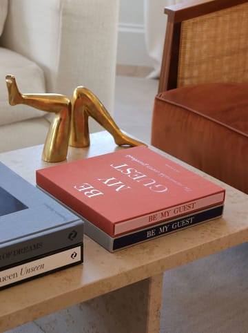 Printworks Księga gości w kolorze pomarańczowo-jasnoróżowym - 23 x 23,5 x 2,4 cm