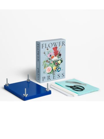 Printworks Bloemenpers blauw - (B)17,5 x (H)23,5 x (D)5,5 cm