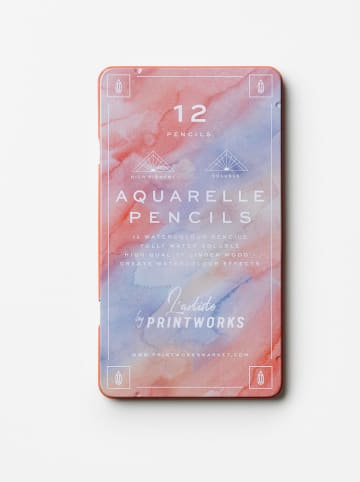 Printworks Aquarelpotlodenset "Aquarelle'' meerkleurig - 12 stuks