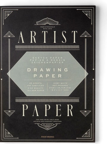 Printworks Blok rysunkowy w kolorze białym - DIN A4