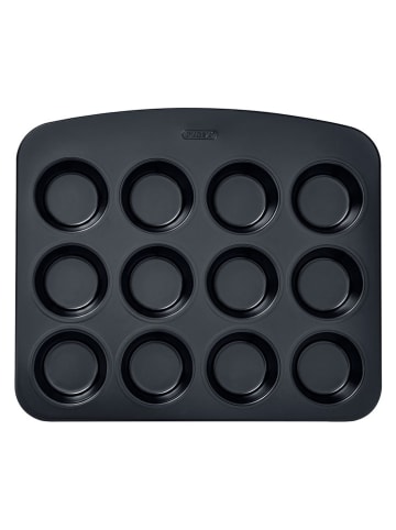 Pyrex Forma "Glide" w kolorze czarnym do muffinek - 7 x 12 cm