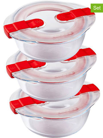 Pyrex 3er-Set: Ofenformen "Cook & Heat" - (L)20 x (B)18 cm