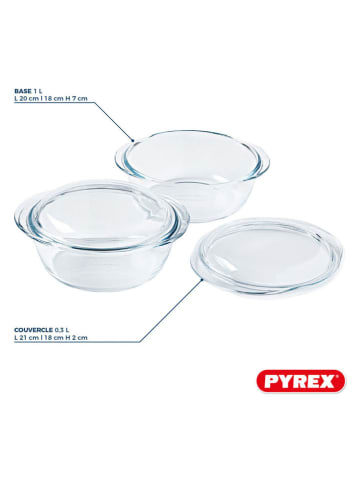 Pyrex 2er-Set: Auflaufformen - 1,3 l