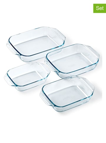 Pyrex 4er-Set: Auflaufformen "Let's Share"